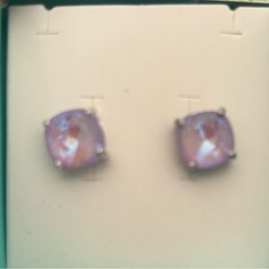 Origami Owl ER3107 Clara Silver w/Lavender Delite